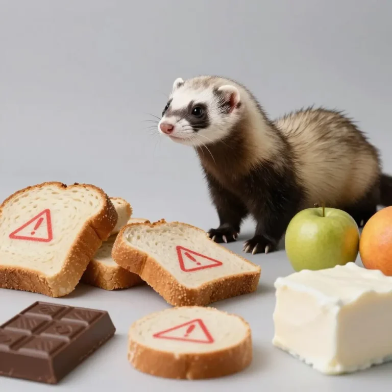 Image de l’article : Aliments interdits pour le furet : liste complète et risques