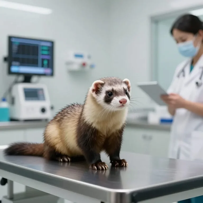 Image de l’article : Maladies du furet : symptômes, causes et prévention
