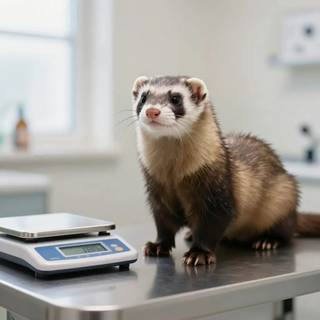 Image de l’article : Poids idéal du furet par âge : grille complète mâle & femelle