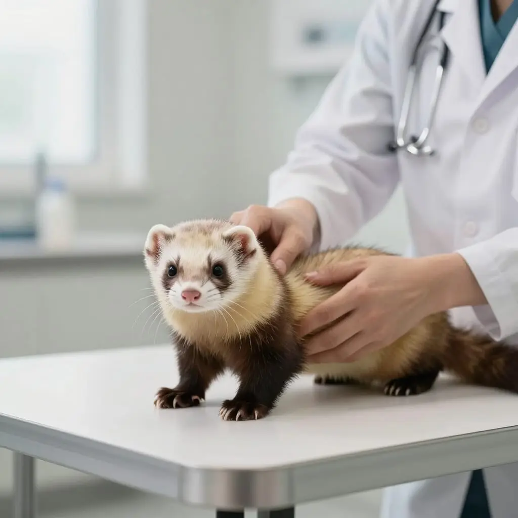 Image de l’article : Soins préventifs furet : vaccination, vermifuge et calendrier